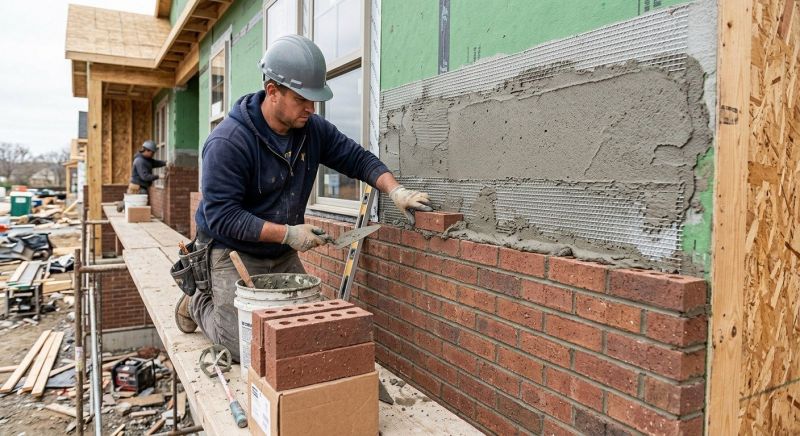 Brick Veneer Installation in Wendell, ID