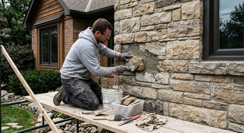 Stone Veneer Repair in Wendell, ID